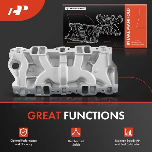 A-Premium Front Intake Manifold Compatible with Chevrolet Tahoe, Camaro, Corvette, Blazer, Caprice, C1500, C2500, C3500 & GMC Yukon & Buick Regal & Cadillac & Excalibur & Avanti & Oldsmobile & Pontiac in Kuwait