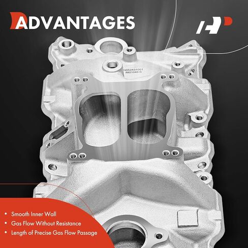 A-Premium Front Intake Manifold Compatible with Chevrolet Tahoe, Camaro, Corvette, Blazer, Caprice, C1500, C2500, C3500 & GMC Yukon & Buick Regal & Cadillac & Excalibur & Avanti & Oldsmobile & Pontiac in Kuwait