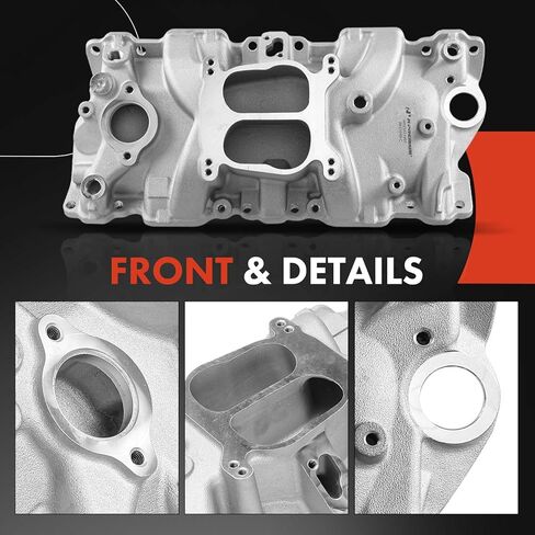 A-Premium Front Intake Manifold Compatible with Chevrolet Tahoe, Camaro, Corvette, Blazer, Caprice, C1500, C2500, C3500 & GMC Yukon & Buick Regal & Cadillac & Excalibur & Avanti & Oldsmobile & Pontiac in Kuwait
