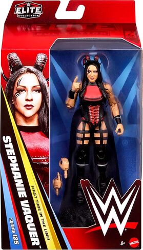 Mattel WWE Elite Action Figure & Accessories، مجموعة السلسلة #125، 6 بوصة ستيفاني فاكير القابلة للتجميع مع 25 نقطة مفصلية وأيدي قابلة للتبديل in Kuwait