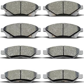 Front Rear Ceramic Brake Pads 8 Pieces Set fit for 2010-2016 Cadillac SRX,for 2011 Saab 9-4X in Kuwait