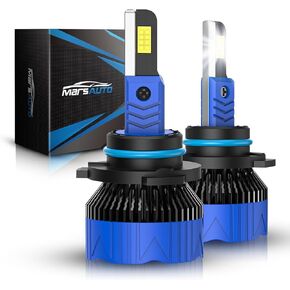 Marsauto H4/9003 Light Bulbs, 50,000LM Brightness, 1:1 Mini Size 6500K Cool White IP68 Waterproof, Quick Installation, Pack of 2 in Saudi Arabia
