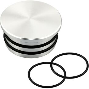 Billet Turbo Resonator Plug Cap Replacement for 551503 Compatible with Chevrolet Silverado GMC Sierra 2500HD 3500HD 6.6L Duramax Diesel 2004.5–2010 LLY LBZ LMM, Silver, with 4 O-Rings in Saudi Arabia