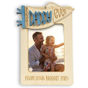 Fathers Day Visor Clip Photo Frame Dad Gifts from Daughter Son Wooden Car Picture Holder for Dad Birthday Gift Car Visor Photo Clip Equipped with Wooden Stand for Desk Display Father’s Day Gifts in Saudi Arabia