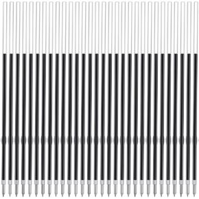 4.53 Inch Retractable Ballpoint Pen Refills, 1 mm Medium Tip Ink Pen Refills for Click Pens (Length 4.53 Inch/115 mm, Can be Cut to 4.2 Inch/107 mm or 3.85 Inch/98 mm) (Black, 35 Pcs) in Saudi Arabia