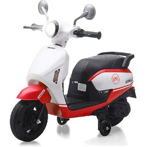 HEIMILI Toddler Motorcycle, 6V Kids Electric Moped for 1-3 Years, Ride On Scooter with Training Wheels, 2 MPH Speed Toy Bike for Boys Girls, Music & Headlight (Pink) in Saudi Arabia