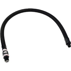 Vixen Horns Stainless Steel Air Compressor Braided Leader Hose with Check Valve 1/8" NPT Male to 1/4" NPT Male 20inch Black VXA7332B in Kuwait