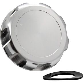 غطاء غاز JS فضي اللون OZ-USA® مع حشية مطاطية متوافقة مع Kawasaki STX JH SX SS TS Jetski SXI 300 440 550 650 750 in Kuwait