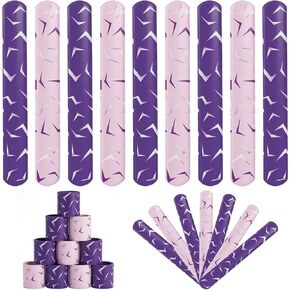 20/40/60PCS Pink Purple Friendship Slap Bracelets Bulk for Birthday Halloween Costume Cosplay Accessories in Saudi Arabia