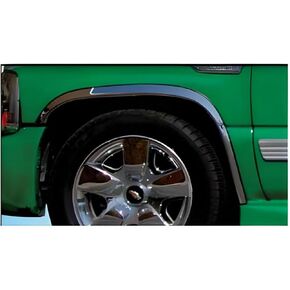 QAA Is Compatible With 2000-2006 Chevrolet Tahoe, 2000-2006 GMC Yukon 4 Piece Molded Stainless Steel Wheel Well Fender Trim Molding, 2" Width, No Factory Flares WZ40195 in Saudi Arabia
