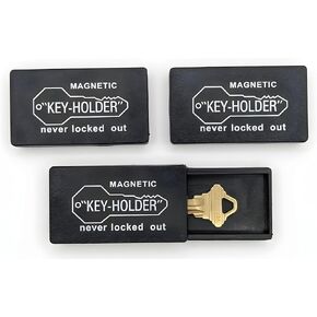 Hide A Key Magnetic Key Holder (3 Pack) – Under Car Key Hider with Strong Magnet – Weather-Resistant Plastic Case for Spare Keys – Secure Storage for Vehicle, Home, Garage, or Office in Saudi Arabia