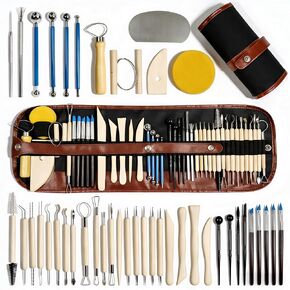 DaChihSheng 43 Pcs Clay Tools Kit Pottery Tools Polymer Clay Sculpting Tools Kit for Carving Air Dry Clay Tools Set for Adults Clay Sculpting Tools Ceramic Tools Graving Tools use for DIY Handicraft in Saudi Arabia