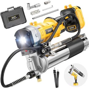 DIYtoolifz Cordless Grease Gun Compatible with Milwaukee 18V Battery, 12000PSI High Pressure, 3-Speed&Brushless Motor, 9oz/min Flow, 2-in-1 for Cartridge/Bulk Grease, 39.4"Hose&4 Couplers(Tool Only) in Saudi Arabia