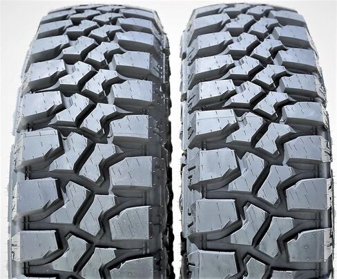 مجموعة من 2 (اثنين) Evoluxx Rotator M/T Mud Off-Road Light Truck Radial Tires-LT215/75R15 215/75/15 215/75-15 100/97Q نطاق التحميل C LRC 6-Ply BSW جدار جانبي أسود in Kuwait