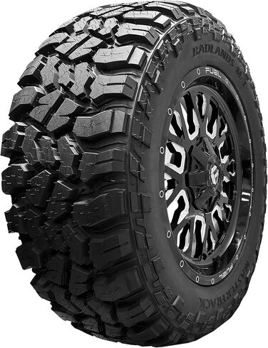 حزمة واحدة: إطار Mastertrack Badlands M/T 35X12.50R20LT 125Q 12 Ply F Light Truck Mud Terrain Tire 35X12.50R20LT MT - يشمل ضمان مخاطر الطريق لمدة 3 سنوات (الإطار فقط) in Kuwait
