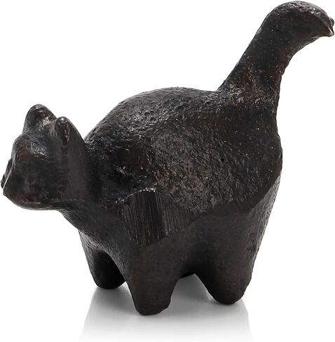 Covzoe 3 Pieces 2" Cat Paper Weight, Decorative Cast Iron Animal Figurine for Desk, Small Adorable Cats Sculpture Jewelry Ring Holder for Home Office in Kuwait