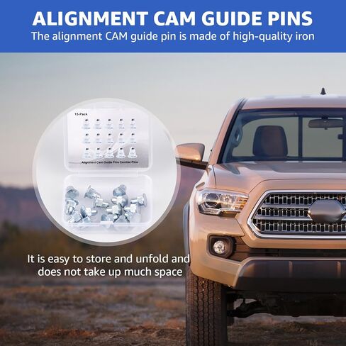 15PCS Alignment Camber Guide Pins Heavy Duty Camber Pin Kit for Chevrolet Silverado Avalanche Tahoe Suburban GMC Sierra Savana Yukon Cadillac Escalade Hummer H2 H3 in Saudi Arabia