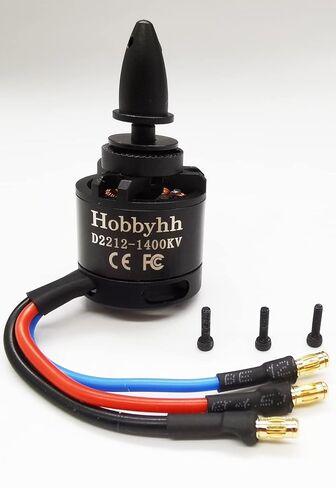 Hobbyhh 2212 Brushless Motor kv1400 Supports 2-4s and Suitable for Forward Pull and Push Back Fixed Wing Aircraft/Gliders in Saudi Arabia