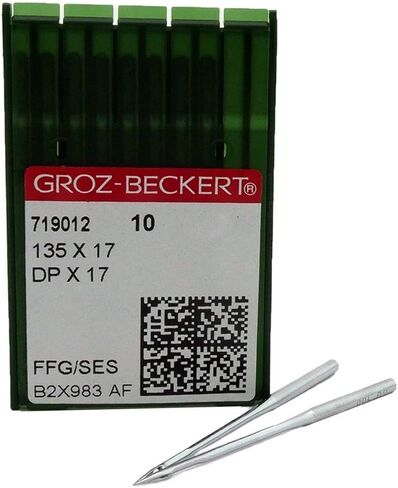 100 Pk. Groz-Beckert 135X17 DPX17 FFG/SES Ball-Point Sewing Machine Needle (Assorted Pack (20 ea. of sizes 11, 12, 14, 16 & 18) in Saudi Arabia