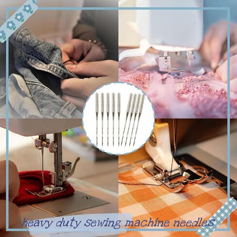 36PCS Universal Sewing Machine Needles, Sizes 90/14 100/16 110/18, Heavy Duty for Thick Fabric, Canvas, Leather, Embroidery, Jeans in Saudi Arabia