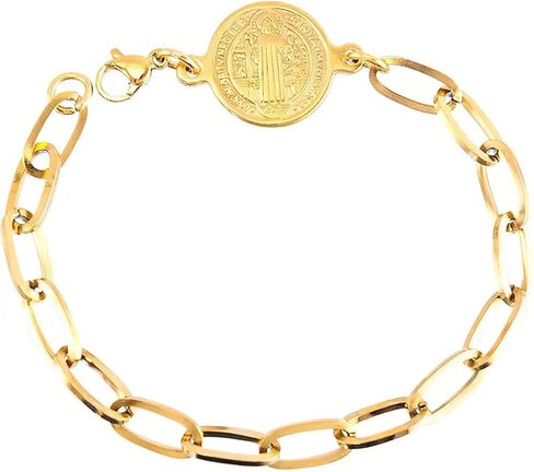 925 Sterling Silver Saint Benedict Bracelet For Men And Women - Rosario De San Benito For Men And Women, Catholic Religion St. Benedict Bracelet, Pulseras De San Benito, Gift For Women And Men in Saudi Arabia