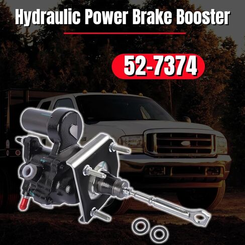 Hydraulic Power Brake Booster Replacement for Ford F-250 F-350 F-450 F-550 Super Duty 1999-2004 BRB-33, 1C3Z2005AA, 2C3Z2005BB, 5C7Z2005B, F81Z2005AA, 52-7374 Mixizap in Kuwait