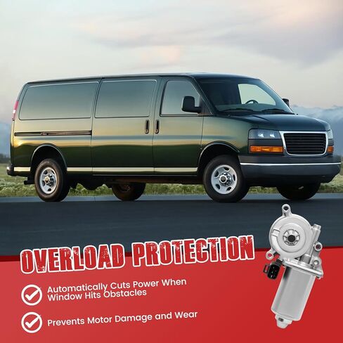 2505420C91 محرك منظم نافذة الباب الأمامي الأيسر للسائق متوافق مع GM Chevy Express 2003-2007 الجرارات الدولية 11-TON 4400 7-TON 2004، استبدل 16639429 in Kuwait