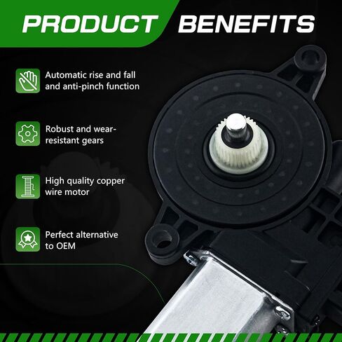 742-805 Power Window Motor Compatible with 2011-2014 Mazda2,2010-2013 MAZDA3,2013-2016 Mazda CX-5 Front Left Driver Side&2016-2018 Mazda6 Rear Left.with Anti-Clip Function D6515958XB,D651-59-58XA. in Kuwait