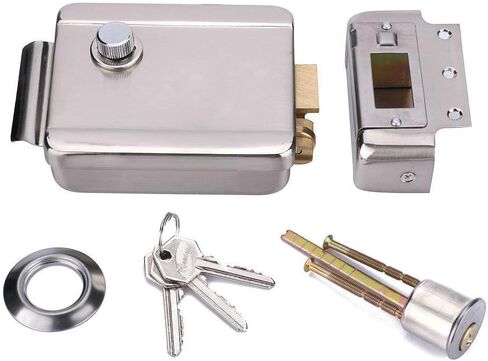 [Upgrade Version] AMOCAM Electric Electronic Door Lock 6pcs Computerized Doted Keys DC 12V Stainless Steel E-Lock Support Wooden Glass Metal Door for Video Door Phone Doorbell Intercom Access Control in Saudi Arabia