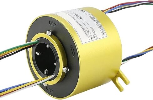 360 Rotary Slip Ring 30 38.1mm Bore 99mm OD 24 6 8 10 12 Circuits Conductive Collector Ring(ID 38.1mm OD 99mm,4 Circuits) in Kuwait