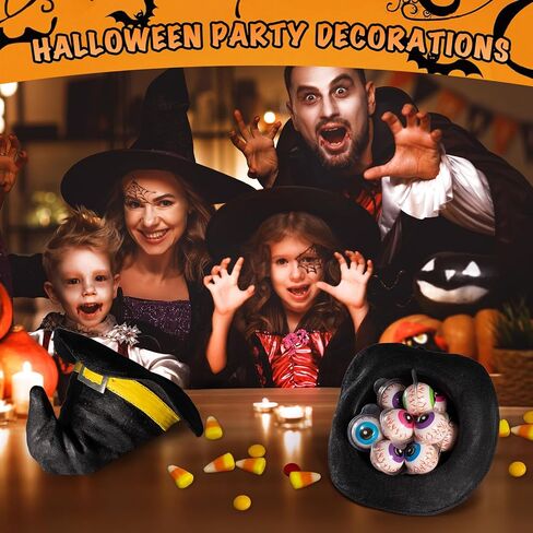 Halloween Witch Hat Candy Bowl Resin Witch Decor for Candy Keys and Entryway Table Large Decorative Bowl for Halloween Indoor Outdoor Decorations Black in Saudi Arabia