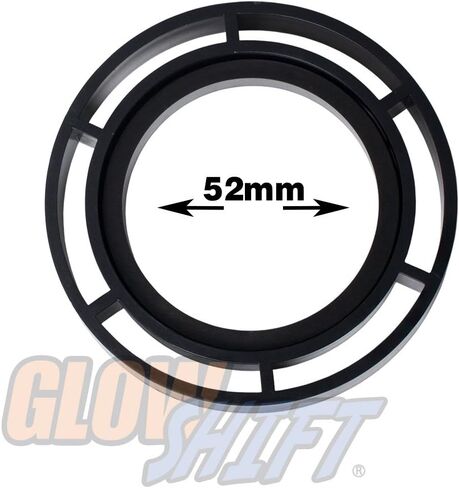 جراب تنفيس هواء GlowShift أسود بمقياس واحد متوافق مع Subaru BRZ 2013-2020 & Scion FR-S 2013-2016 - بلاستيك ABS - يتم تركيبه (1) 2-1/16 بوصة (52 مم) أو 2-3/8 بوصة (60 مم) على فتحة تهوية السيارة in Kuwait