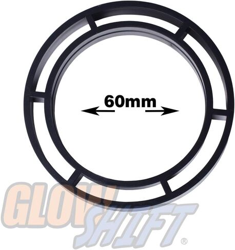 جراب تنفيس هواء GlowShift أسود بمقياس واحد متوافق مع Subaru BRZ 2013-2020 & Scion FR-S 2013-2016 - بلاستيك ABS - يتم تركيبه (1) 2-1/16 بوصة (52 مم) أو 2-3/8 بوصة (60 مم) على فتحة تهوية السيارة in Kuwait