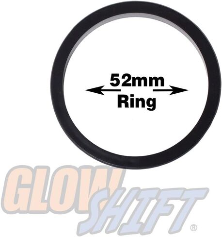 جراب تنفيس هواء GlowShift أسود بمقياس واحد متوافق مع Subaru BRZ 2013-2020 & Scion FR-S 2013-2016 - بلاستيك ABS - يتم تركيبه (1) 2-1/16 بوصة (52 مم) أو 2-3/8 بوصة (60 مم) على فتحة تهوية السيارة in Kuwait
