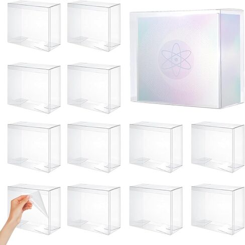 24 Pack ETB Protector Case Compatible with Elite Trainer Box - Clear PET Plastic Display Storage for Booster Boxes, 7.6 x 6.6 x 3.5 Inches, 0.50mm Thick for Collectors in Saudi Arabia