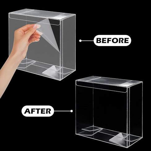 24 Pack ETB Protector Case Compatible with Elite Trainer Box - Clear PET Plastic Display Storage for Booster Boxes, 7.6 x 6.6 x 3.5 Inches, 0.50mm Thick for Collectors in Saudi Arabia