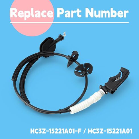 كابل تحرير قفل مزلاج الباب HC3Z-15221A01-F متوافق مع Ford Super Duty F-250 F-350 F-450 F-550 2017 2018 2019 2020 2021 2022، استبدل HC3Z-15221A01 استبدال جانب السائق الأيسر الأمامي in Kuwait