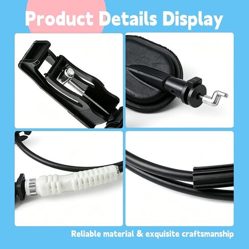 كابل تحرير قفل مزلاج الباب HC3Z-15221A01-F متوافق مع Ford Super Duty F-250 F-350 F-450 F-550 2017 2018 2019 2020 2021 2022، استبدل HC3Z-15221A01 استبدال جانب السائق الأيسر الأمامي in Kuwait