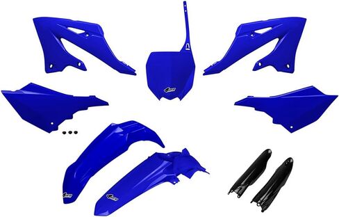 مجموعة UFO Plast البلاستيكية الكاملة أزرق/أسود متوافقة مع Yamaha YZ125/YZ250 2022-2026/YZ125X 2024-2026/YZ250X 2023-2026 in Kuwait