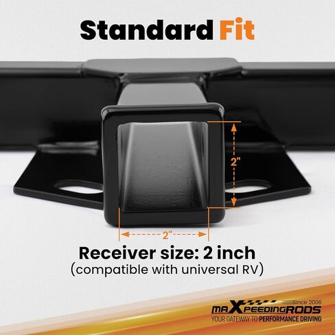 maXpeedingrods Class 3 Adjustable Universal RV Trailer Tow Hitch, 2 inch Receiver Up 72" Frame in Kuwait