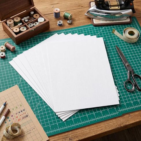 10pcs Printable Fabric Sheets For Inkjet Printers - 8.5x11" Bright White 280gsm Printable Fabric Sheets - Iron On Printer Paper For Fabrics Resistant Photo Art Sketch Printing Media in Saudi Arabia