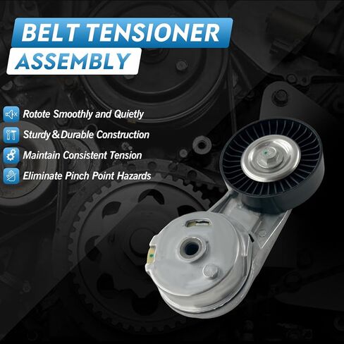 Drive Belt Tensioner Kit Compatible with Chevy Cobalt Equinox Orlando HHR Classic,Saturn Ion L100 L200 L300 LS LS1 LW1 LW200,Buick Regal Verano Replaces:24430296 38177 5PK1030 in Saudi Arabia