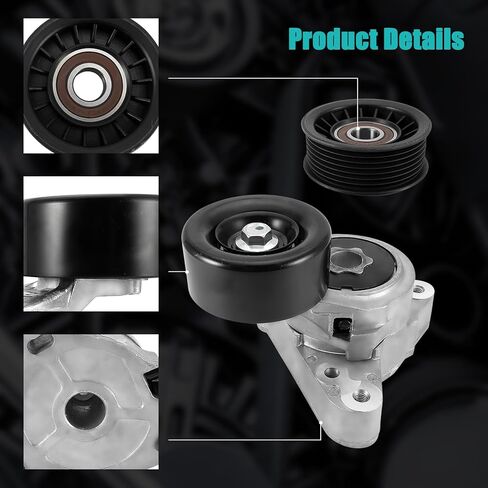مجموعة محرك سير السربنتين AULINK 31170RAAA01 مع شداد (2.0L 2.4L) لسيارة Honda Accord 2003-2007، Civic 2006-2015، CR-V 2002-2014، Element 2003-2011، لـ Acura TSX 2004-2006، CSX 2006-2011، آر دي إكس، إيلكس in Kuwait