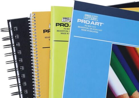 Pro Art Paper Value Pack for Drawing and Sketching - Wirebound Sketch Pad, Drawing Book, Mixed Media Sketchbook, Art Books, Sketch Book for Artists in Kuwait