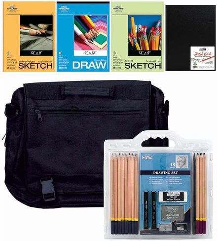 Pro Art Paper Value Pack for Drawing and Sketching - Wirebound Sketch Pad, Drawing Book, Mixed Media Sketchbook, Art Books, Sketch Book for Artists in Kuwait
