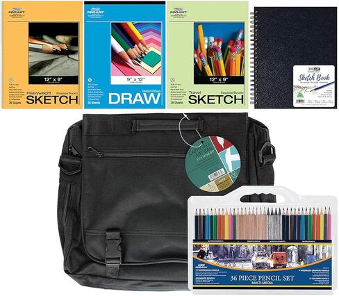 Pro Art Paper Value Pack for Drawing and Sketching - Wirebound Sketch Pad, Drawing Book, Mixed Media Sketchbook, Art Books, Sketch Book for Artists in Kuwait
