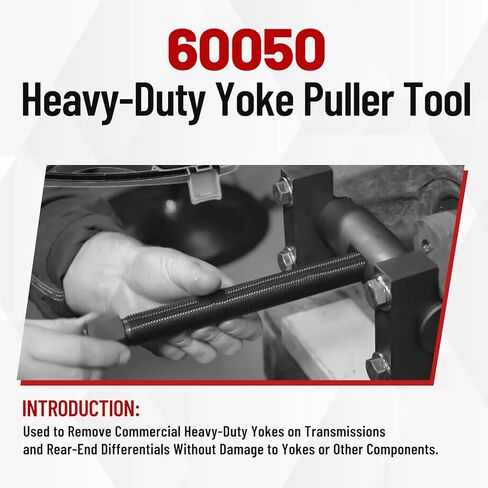 60050 Heavy Duty Yoke Puller, Heavy Duty Truck Yoke Removal Tool Compatible with Spicer & Meritor 1610, 1710, 1760, 1810 Series, for Class 6-8 Trucks and Equipment in Kuwait
