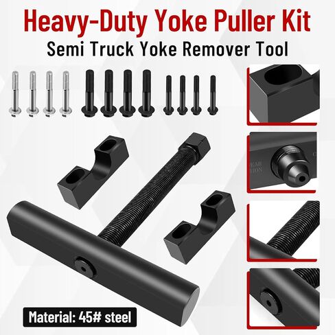 60050 Heavy Duty Yoke Puller, Heavy Duty Truck Yoke Removal Tool Compatible with Spicer & Meritor 1610, 1710, 1760, 1810 Series, for Class 6-8 Trucks and Equipment in Kuwait