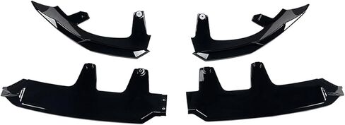 STSEV01 ممتص الصدمات الأمامي للشفاه مناسب لسيارة BMW X3 G45 2025 2026 M50 (M Sport فقط)، 4 قطع طقم جسم الذقن لسد الهواء ملحقات الشفاه السفلية باللون الأسود اللامع in Kuwait