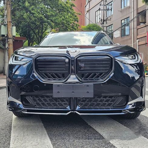 STSEV01 ممتص الصدمات الأمامي للشفاه مناسب لسيارة BMW X3 G45 2025 2026 M50 (M Sport فقط)، 4 قطع طقم جسم الذقن لسد الهواء ملحقات الشفاه السفلية باللون الأسود اللامع in Kuwait